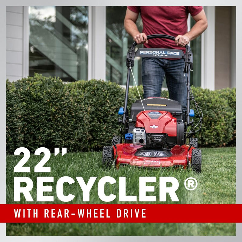 Toro® Recycler® – 22in Personal Pace® Self‑Propelled Lawn Mower | 163cc Briggs & Stratton® Engine
