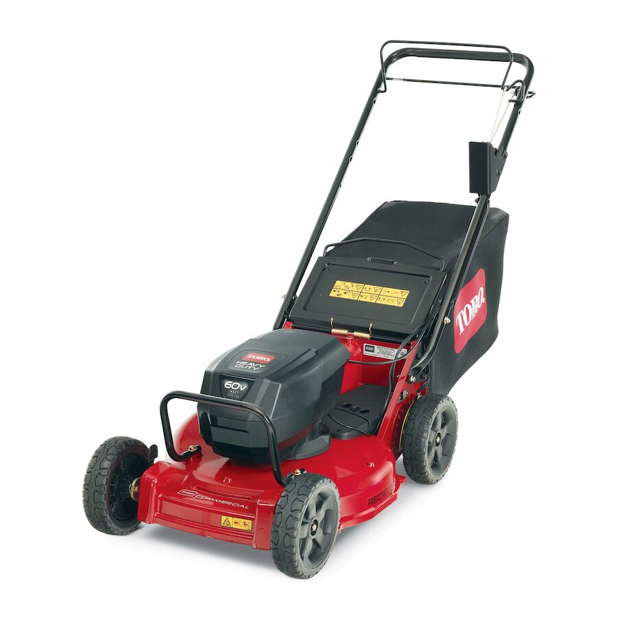 Toro 21 in. (53 cm) Heavy Duty Variable Speed Zone Start 60V MAX* Electric Battery 2-Bail with (2) 7.5Ah Batteries and Charger (22282)
